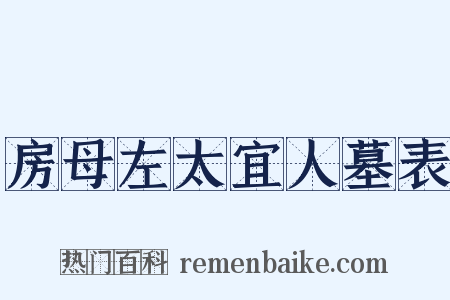 房母左太宜人墓表是什么意思的图片